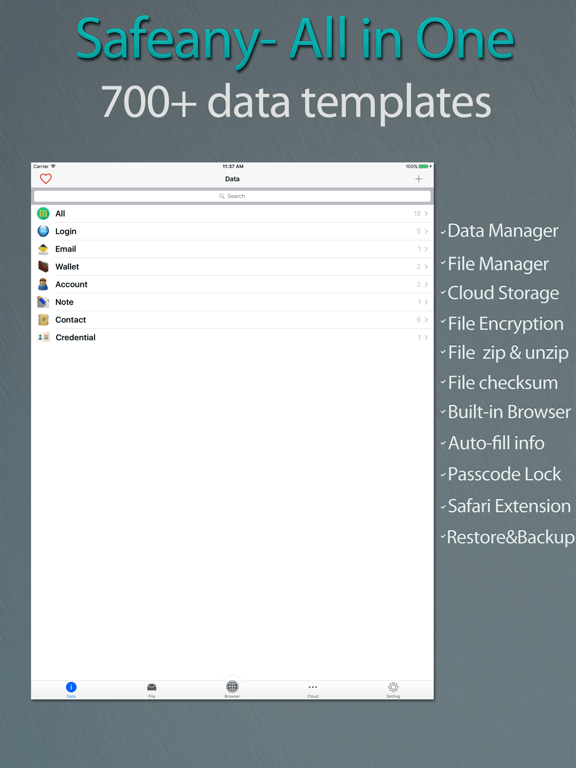 Screenshot #1 for Safeany - All in One