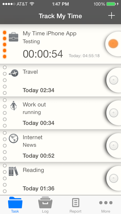 Screenshot #1 pour My Time – A beautiful tracker.