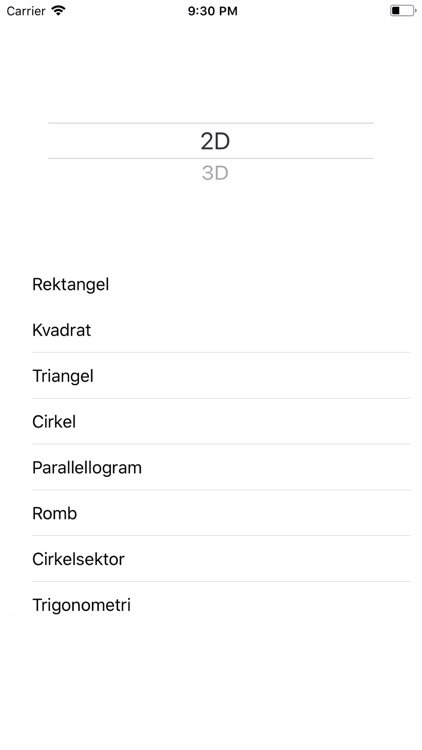 Geometrisk Kalkylator