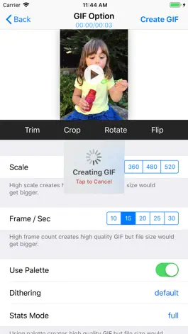 Game screenshot GIF Maker - High Quality GIF apk