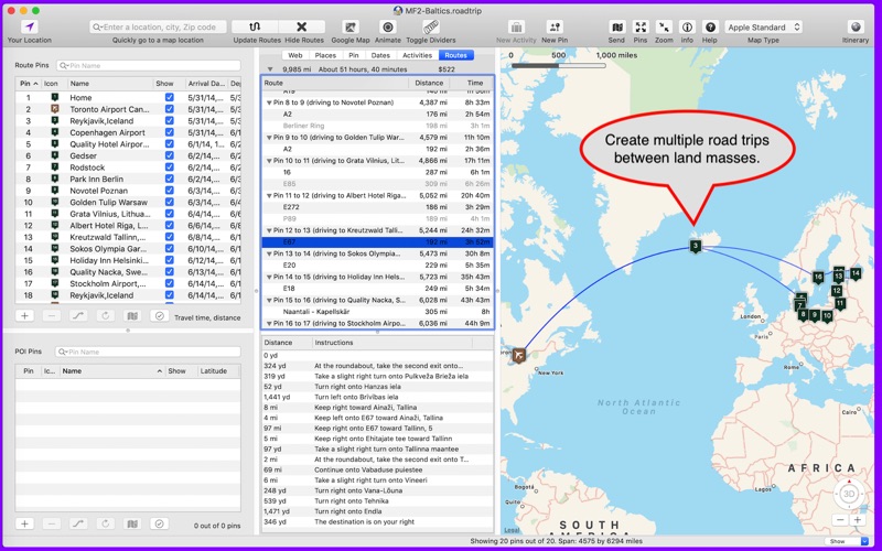 road trip planner lite iphone screenshot 4