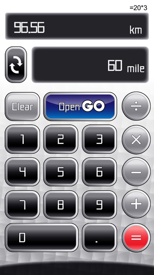 #1. Km To Mile Calculator For Go (iOS) 由: FreCre Inc.