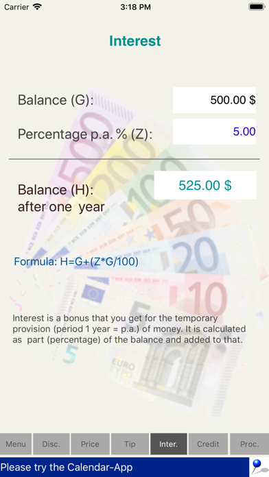 CalculateYourself Screenshot