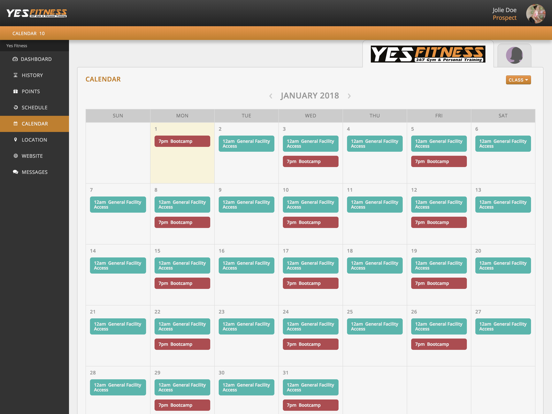 Yes Fitness iPad screenshot 2 - Health & Fitness app