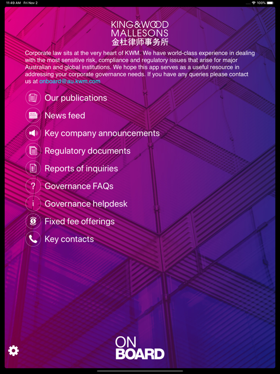 Screenshot #4 pour KWM OnBoard (Tablet)