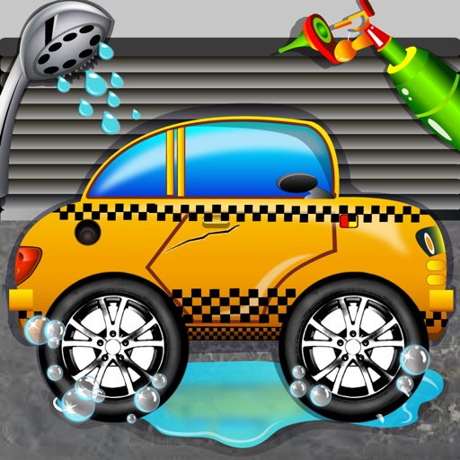 Taxi Car Wash Simulator 2D - Clean & Fix Automobiles in your Garage icon