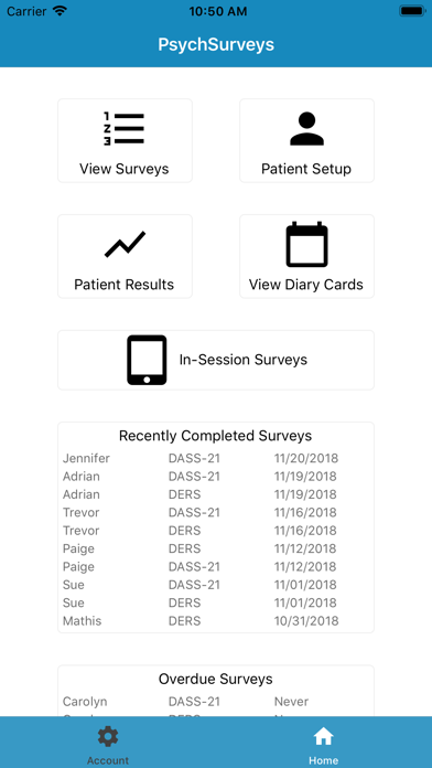 PsychSurveys Screenshot
