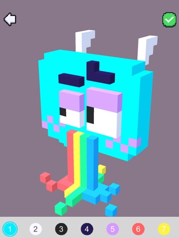 Voxel Art 3D - ピクセル塗り絵のおすすめ画像3