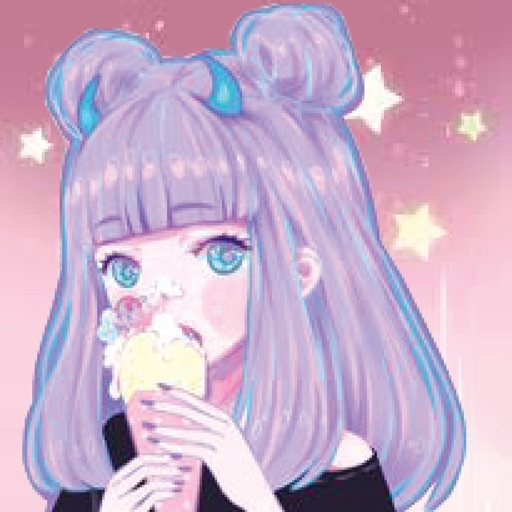 Pastel Girl Portrait Icon