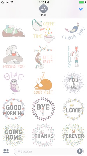 Bear and Bunny - Sticker Pack(圖3)-速報App