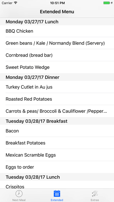 Screenshot #3 pour Next Meal App