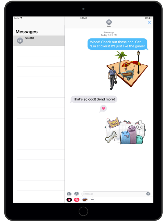 Get 'Em Stickers iPad screenshot 7 - Stickers app