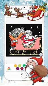 Santa Claus - Merry Christmas Coloring Book screenshot #2 for iPhone