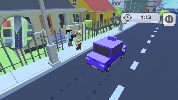 Blocky City Taxi Simualtor screenshot-4