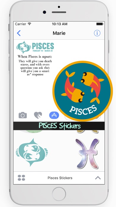 Pisces Stickers Horoscope Sign screenshot 2