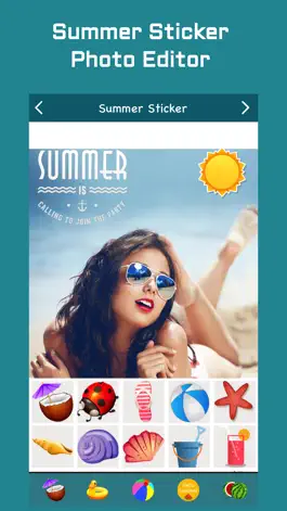 Game screenshot Summer Sticker Photo Editor apk
