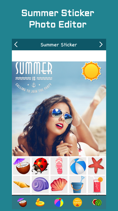 Summer Sticker Photo Editor screenshot 2