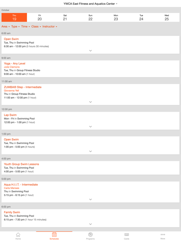 YWCA Tulsa iPad screenshot