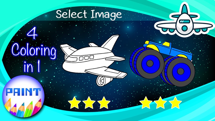 Vehicles Book Multi Paint