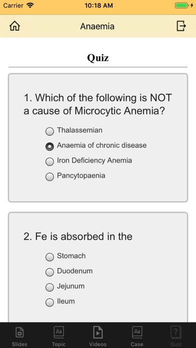 Anaemia (offline) iPhone screenshot