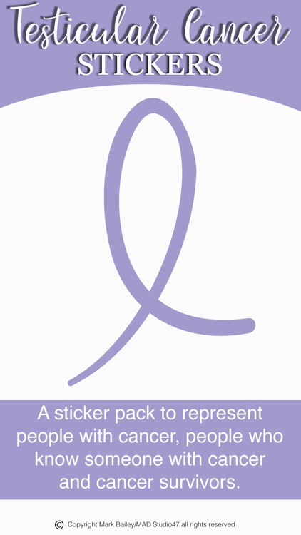 Testicular Cancer Stickers by Mark Bailey