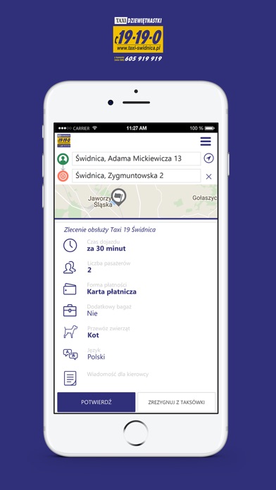 Taxi 19-19-0 Świdnica screenshot 3