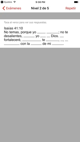 Captura de pantalla de Versículos Espada en iPhone 2