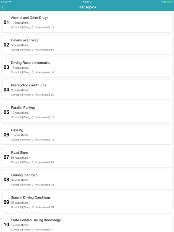 DMV Practice Test Pro iPad screenshot 7 - Education app