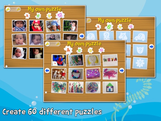 My own puzzle kids app iPad screenshot