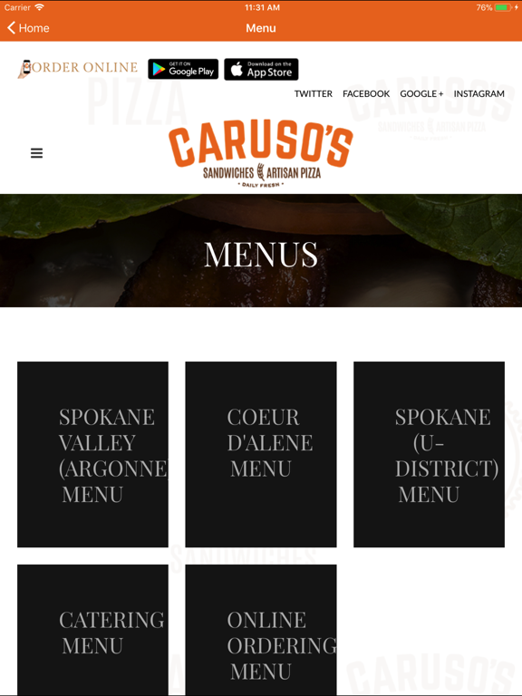 Screenshot #6 pour Caruso's Sandwiches & Pizza