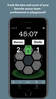 simple soccer scoreboard iphone screenshot 1