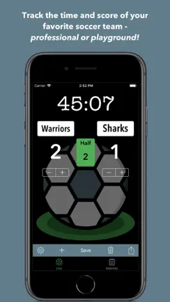 Simple Soccer Scoreboard iPhone image 1