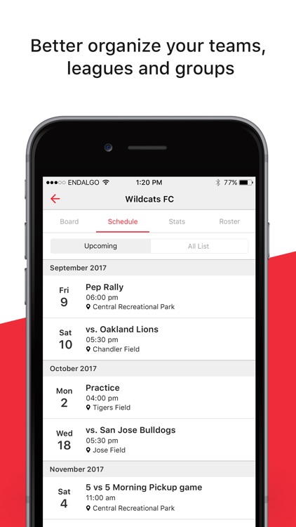 ENDALGO : Sports Team & League