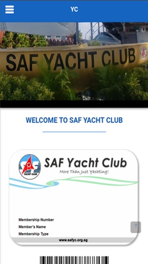 SAF Yacht Club Member Portal