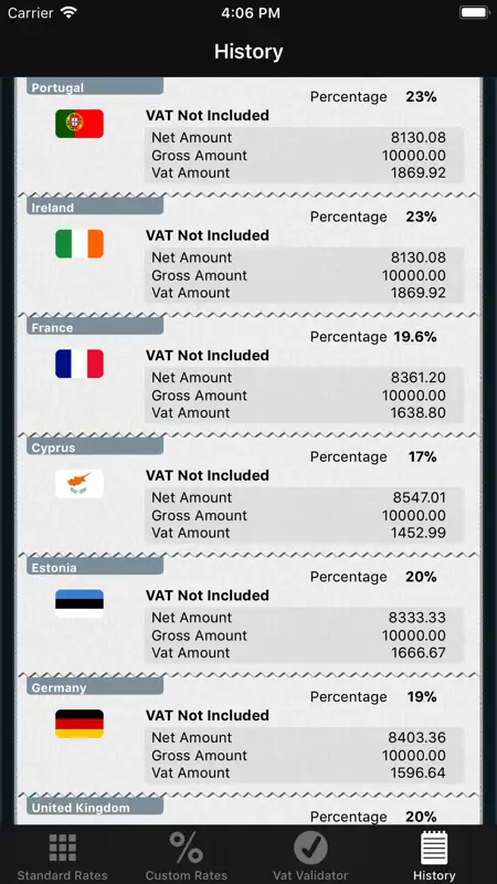 Calc TVA - Calculateur de TVA screenshot 5 of 5