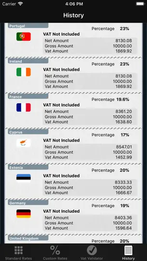 Capture d'écran de Calc TVA - Calculateur De TVA sur iPhone 5