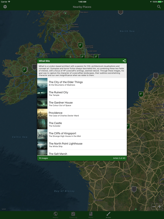 The Pnakotic Atlas iPad screenshot 4 - Entertainment app