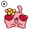 Animated Pink Rabbit Emoji