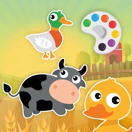 Cute Farm with Animals Coloring Pages Cheats