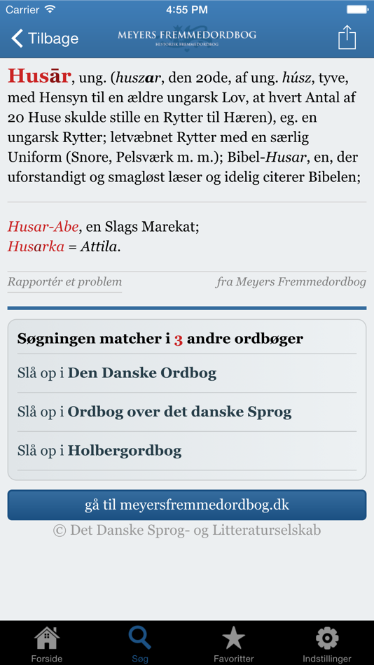 #3. Meyers Fremmedordbog (iOS) Podle: Det Danske Sprog- og Litteraturselskab