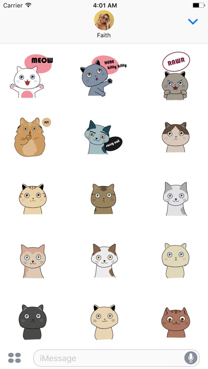 Cute Cats Emoji & Stickers for messages