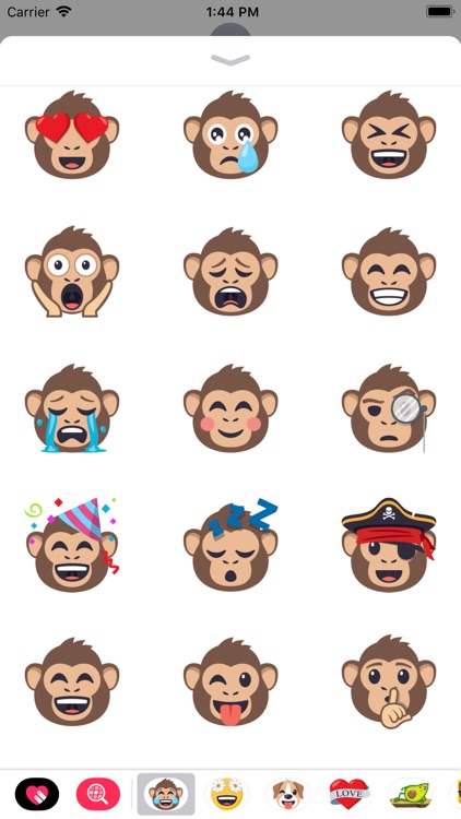 Monkey Pack by EmojiOne by JoyPixels Inc.