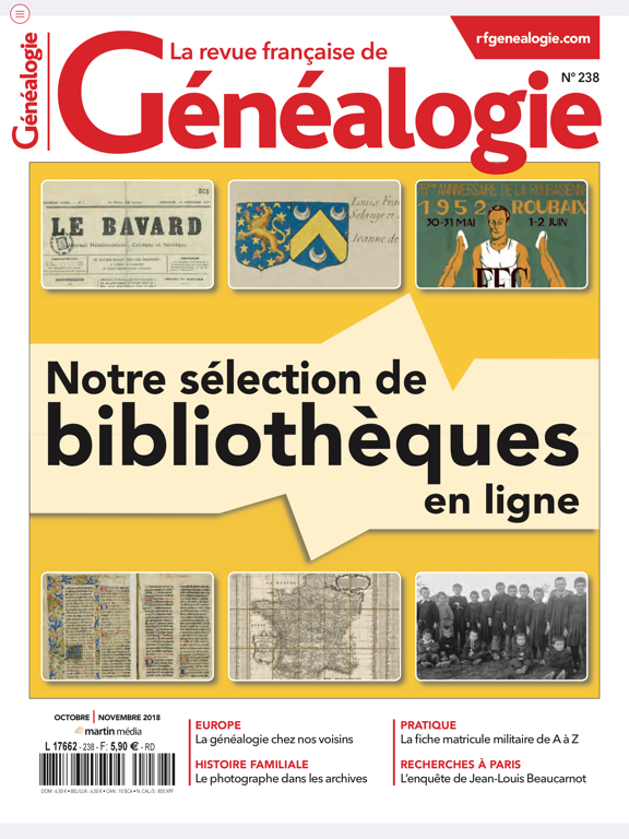 Screenshot #5 pour Revue Française de Généalogie