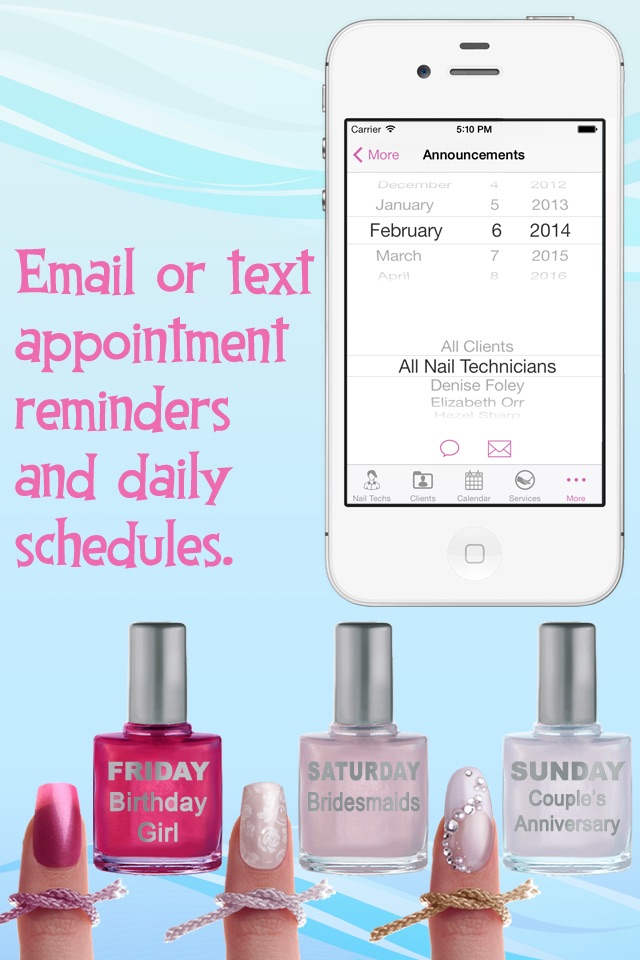 eNails - Nail salon appointment schedule calender screenshot 4