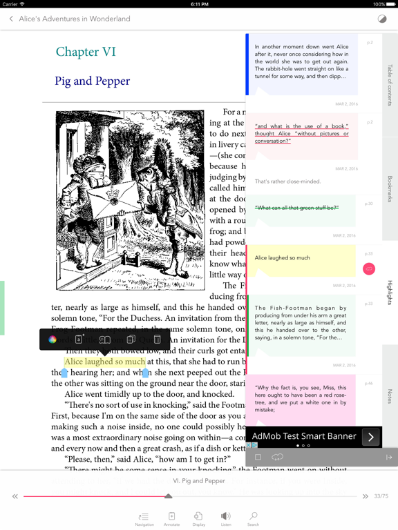Screenshot #5 pour Bookari Ebook Reader