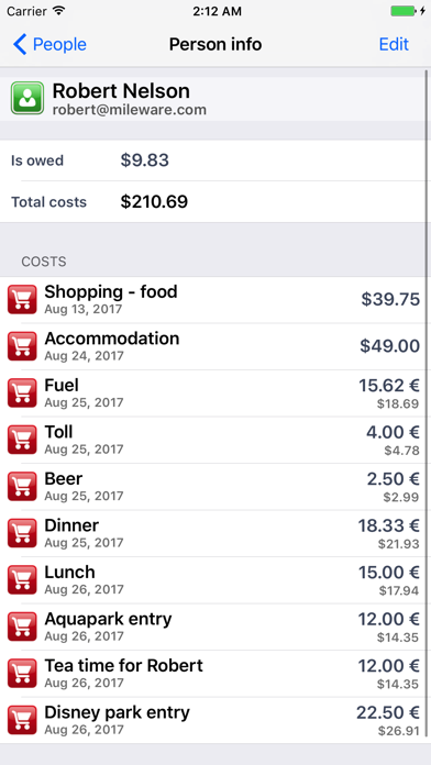 Share-a-bill Screenshot