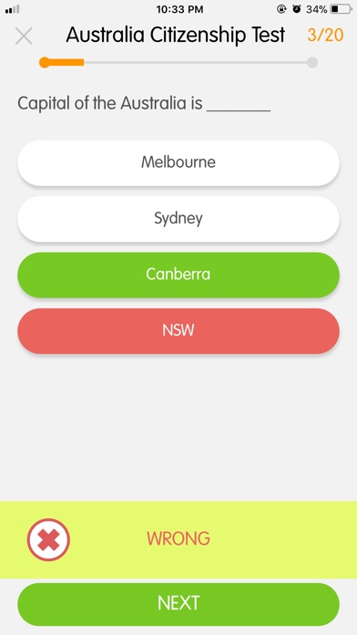 Australian Citizenship exam screenshot 3