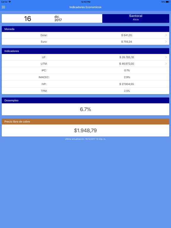 Screenshot #4 pour Indices Chile