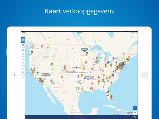 Mapview Sales Routeplanner iPad app afbeelding 1