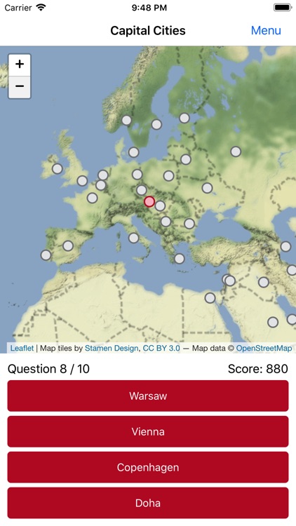 Map Challenge: Towns & Cities